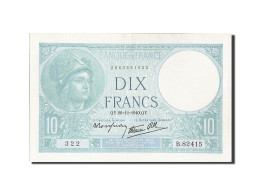Billet, France, 10 Francs, 10 F 1916-1942 ''Minerve'', 1940, 1940-12-26, SUP+ - 10 F 1916-1942 ''Minerve''