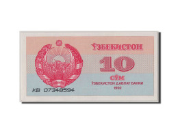 Billet, Uzbekistan, 10 Sum, 1992, NEUF - Ouzbékistan