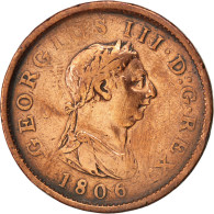 Monnaie, Grande-Bretagne, George III, Penny, 1806, TB, Cuivre, KM:663 - Autres & Non Classés