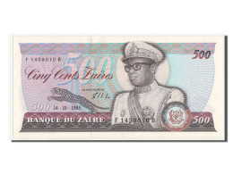 Billet, Zaïre, 500 Zaïres, 1985, SPL - Zaire