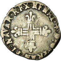 Monnaie, France, 1/8 Ecu, 1607, Saint-Palais, TB+, Argent, Sombart:4712 - 1589-1610 Henry IV The Great