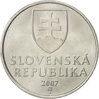 Monnaie, Slovaquie, 5 Koruna, 2007, SPL, Nickel Plated Steel, KM:14 - Slowakije