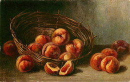 Arts - Peintures & Tableaux - Nature Morte - Fruits - Pêches - 2 Scans - état - Malerei & Gemälde