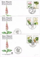 R 997. Tres F.D.C New York ONU 1990. Plantes Medicinales - Plantes Médicinales