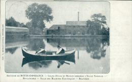 BE ESTINNES / Grand Etang Et Moulin Derrière L'Ecole Normale / - Estinnes