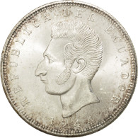 Monnaie, Équateur, 5 Sucres, Cinco, 1944, Mexico City, Mexico, SPL, Argent - Equateur