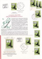 1347c: Stadtwappen Wels, Österreich 1979, ETB+ FDC+ 8 Stück **/o Briefmarken - Wels