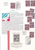 1347t: Stadtwappen Braunau- Innviertel, Österreich 1979, ETB+ FDC+ 8 Stück **/o Briefmarken - Braunau