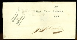 VOORLOPER * BRIEFOMSLAG Uit 's-GRAVENHAGE Aan De SCHOUT Van IJSSELMONDE  (9733) - ...-1852 Prephilately