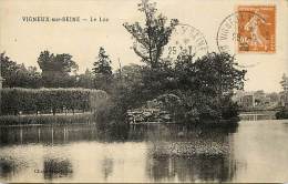 Depts Divers- Essonne - Ref CC33 - Vigneux Sur Seine - Le Lac - Lacs -  Carte Bon Etat - - Vigneux Sur Seine