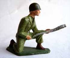 SOLDAT FIGURINE FIG STARLUX 1958 SOLDAT SERVANT MITRAILLEUR 5005 (1) - Starlux