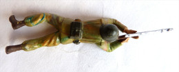 SOLDAT FIGURINE FIG STARLUX 1959 SOLDAT TIREUR FUSIL COUCHE 5017 - Starlux