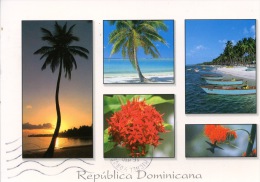 Republica Dominica - République Dominicaine Multivues Plage Oiseau Mouche Flore - Repubblica Dominicana