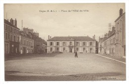 CPA - CLOYES, PLACE DE L' HOTEL DE VILLE - Eure Et Loir 28 - Edit. Noulin, Buraliste - Cloyes-sur-le-Loir