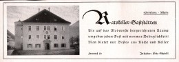 Original Werbung - 1942 - Ratskeller , Gaststätte In Bad Hindelang , Otto Schiebl , Allgäu !!! - Hindelang