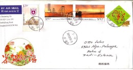 GOOD CHINA Postal Cover To ESTONIA 2015 - Good Stamped: University ; Bridges - Cartas & Documentos