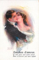 238561-Luiz Usabal, Regal & Krug "Erkal" No 357-5, Emotion D´Amour, Romance, Couple Kissing - Usabal