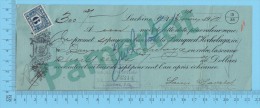 Lachine 1920 Pret Sur Billet ( $300, à 7%  Banque D'Hochelaga,  Tax Stamp FX 40  ) Quebec 2 SCANS - Cheques & Traverler's Cheques