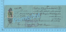 Lachine  1923 Billet ( $21.00 à 7% , Antoine Miron, Stamp Scott #104 )Quebec Qc. 2 SCANS - Cheques & Traverler's Cheques