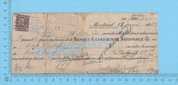 Sherbrooke 1932 Cheque ( $109.14 , Ovide Taillefer. Stamp Scott #218 )Quebec Qc. 2 SCANS - Schecks  Und Reiseschecks