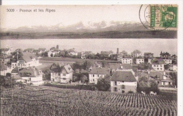 PESEUX ET LES ALPES 5009   1922 - Peseux