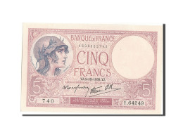 Billet, France, 5 Francs, 5 F 1917-1940 ''Violet'', 1939, 1939-10-05, NEUF - 5 F 1917-1940 ''Violet''