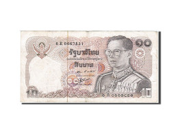 Billet, Thaïlande, 10 Baht, 1980, TB+ - Tailandia