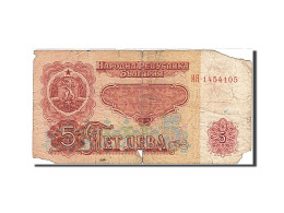 Billet, Bulgarie, 5 Leva, 1962, B - Bulgarie