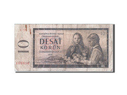 Billet, Tchécoslovaquie, 10 Korun, 1960, B+ - Czechoslovakia