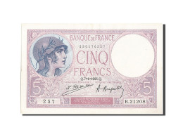 Billet, France, 5 Francs, 5 F 1917-1940 ''Violet'', 1925, 1925-01-07, SUP - 5 F 1917-1940 ''Violet''