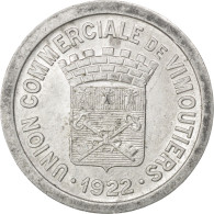 Monnaie, France, 10 Centimes, 1922, TTB+, Aluminium, Elie:10.2 - Noodgeld