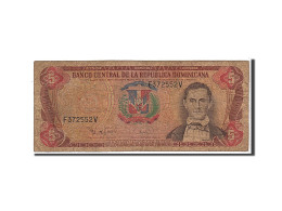 Billet, Dominican Republic, 5 Pesos Oro, 1995, KM:147a, TB - Repubblica Dominicana