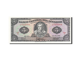 Billet, Équateur, 5 Sucres, 1979, 1979-07-25, NEUF - Ecuador