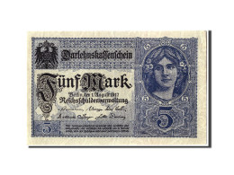 Billet, Allemagne, 5 Mark, 1917, 1917-08-01, SUP - 5 Mark