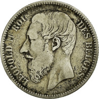 Monnaie, Belgique, Leopold II, 2 Francs, 2 Frank, 1866, TB+, Argent, KM:30.1 - 2 Frank