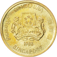 Monnaie, Singapour, 5 Cents, 1988, SPL, Aluminum-Bronze, KM:50 - Singapur