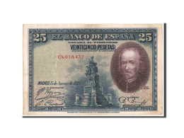 Billet, Espagne, 25 Pesetas, 1928, TTB+ - 1-2-5-25 Pesetas