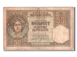 Billet, Serbie, 50 Dinara, 1941, 1941-08-01, TB - Servië