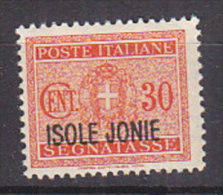 Z4209 - ITALIA ISOLE IONIE TASSE SASSONE N°3 ** MACCHIE (TACHES, STAINS) - Islas Jónicas