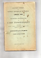 87 - LIMOGES - 5E CONGRES DES MAITRES IMPRIMEURS DE FRANCE - 1898- ART TYPOGRAPHIQUE- IMPRIMERIE- RARE - Limousin