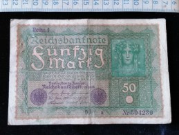 Billet De 50 Mark, 1919  Reichsbanknote  N°504239 - 50 Mark