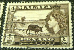 Penang 1957 Ricefield 4c - Used - Penang