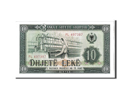 Billet, Albania, 10 Lekë, 1976, KM:43a, NEUF - Albanie