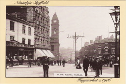 Postcard Nostalgic Sheffield Haymarket C1906 Royal Hotel Old Town Hall Davy - Sheffield