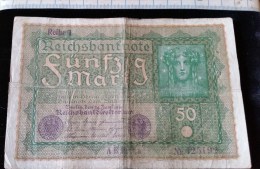 Billet De 50 Mark, 1919  Reichsbanknote  N°425182 - 50 Mark