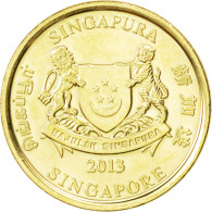 Monnaie, Singapour, 5 Cents, 2013, SPL, Aluminium-Bronze, KM:New - Singapur