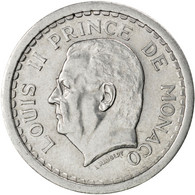 Monnaie, Monaco, Louis II, 2 Francs, 1943, TTB, Aluminium, KM:121, Gadoury:133 - 1922-1949 Louis II