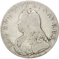 Monnaie, France, Louis XV, Écu Aux Branches D'olivier, Ecu, 1726, Caen, TB - 1715-1774 Luigi XV Il Beneamato
