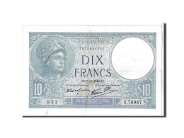 Billet, France, 10 Francs, 10 F 1916-1942 ''Minerve'', 1940, TTB+, Fayette:7.19 - 10 F 1916-1942 ''Minerve''