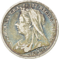 Monnaie, Grande-Bretagne, Victoria, 3 Pence, 1900, TB+, Argent, KM:777 - Other & Unclassified